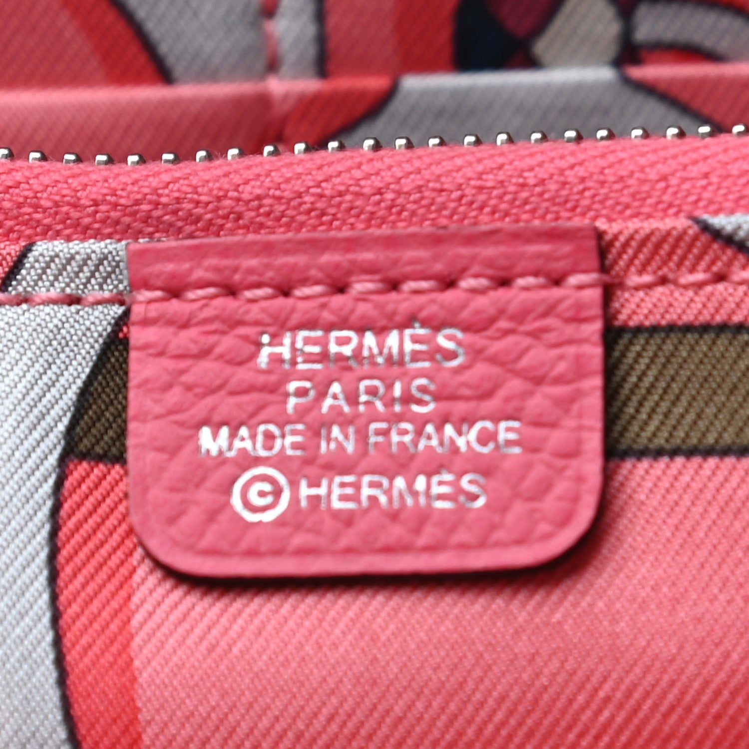 Hermes Epsom Silk'in Wallet Rose Azalee 6 of 7