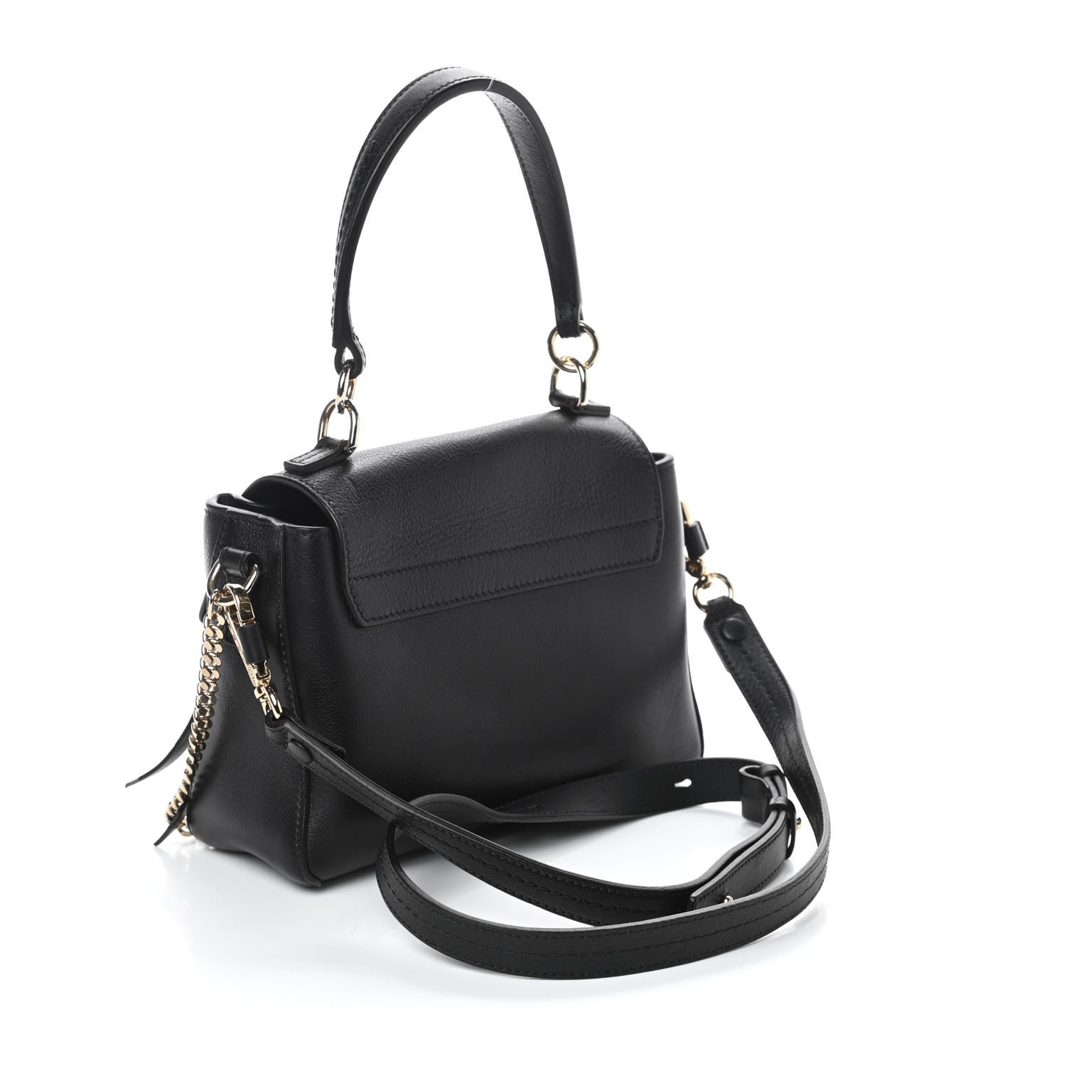 Chloe Calfskin Mini Faye Day Shoulder Bag Black 3 of 10