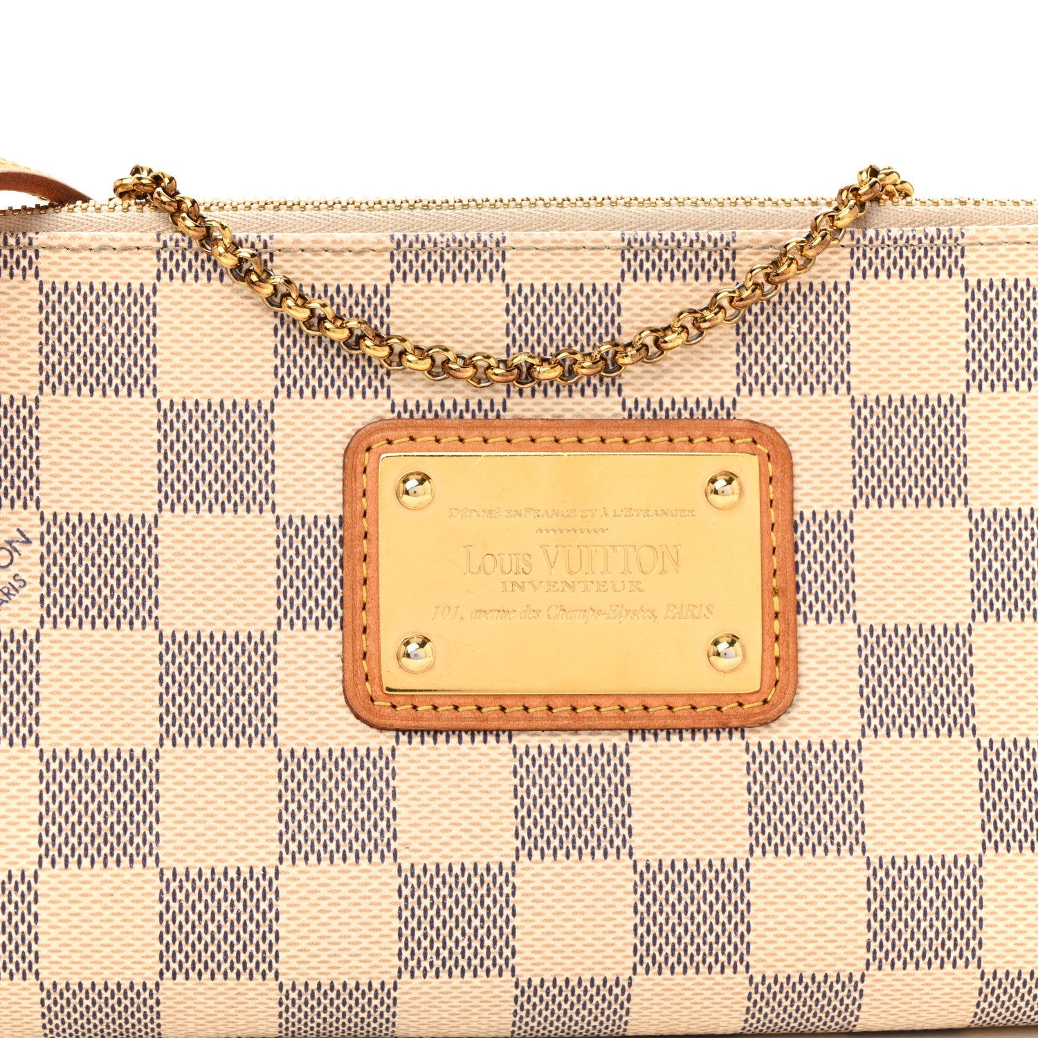 Louis Vuitton Damier Azur Eva Clutch 9 of 12