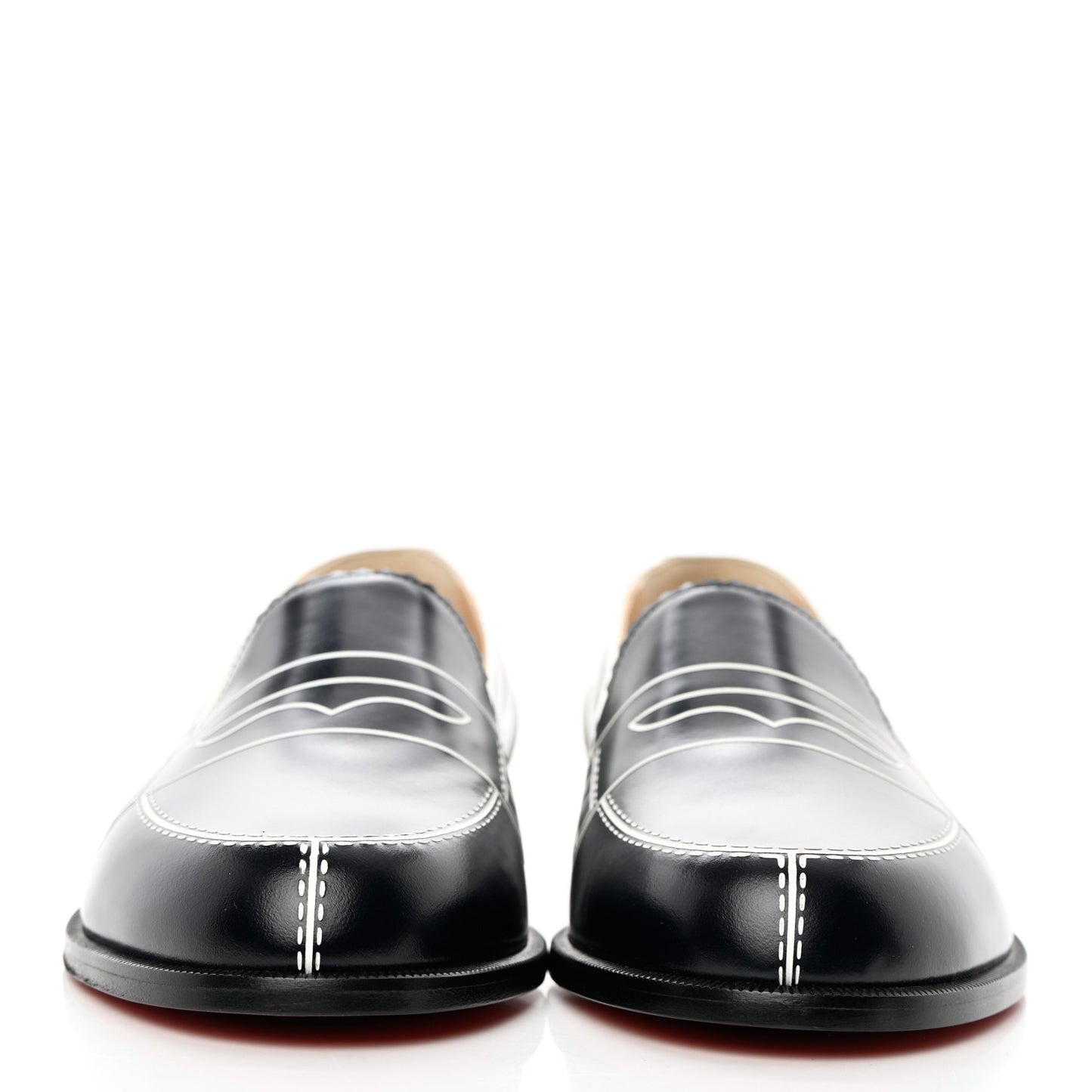 Calfskin Women Mocalaureat Tromp L'oeil Loafers 36 Navy
