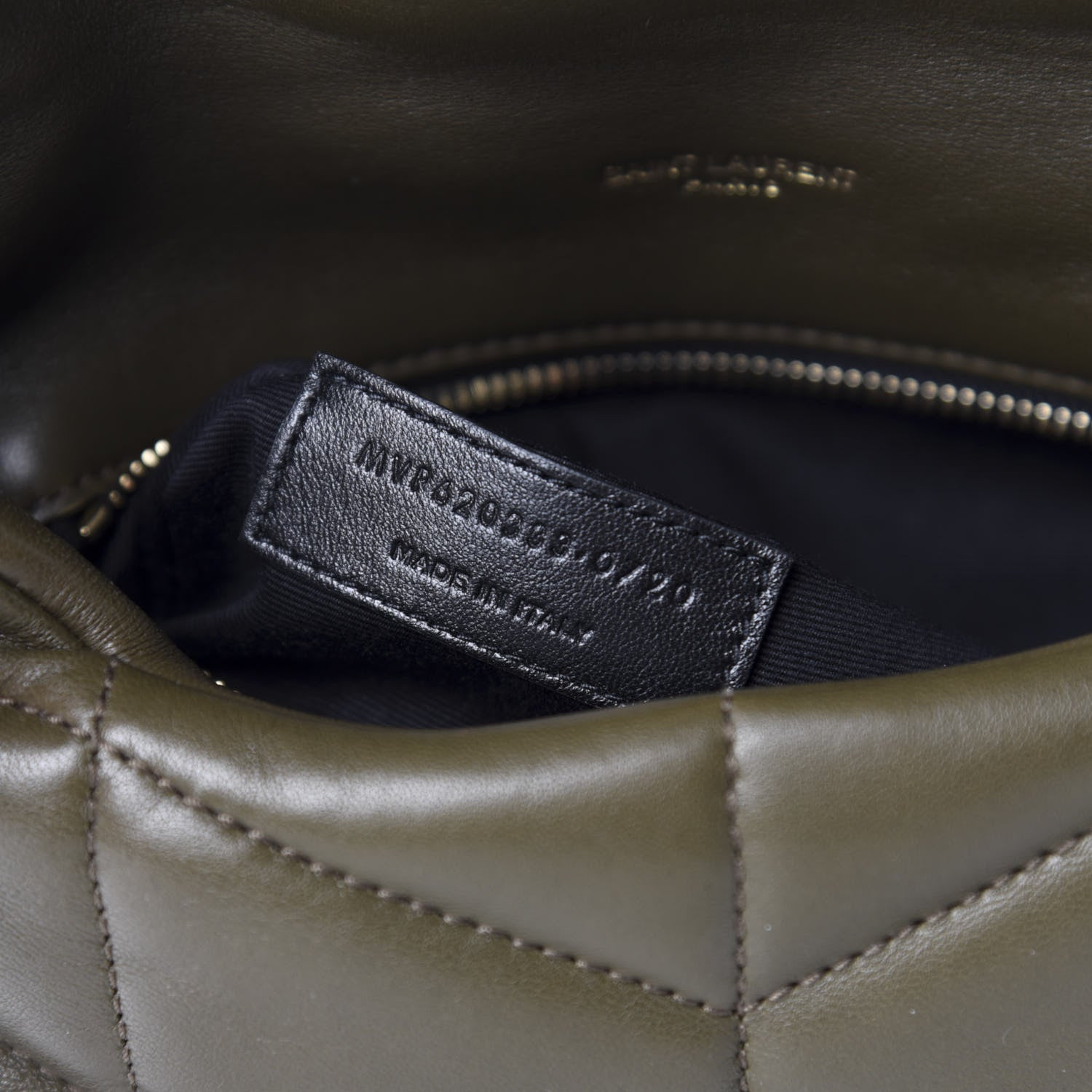 Saint Laurent Lambskin Quilted Toy Loulou Puffer Monogram Chain Satchel Seaweed 10 of 12
