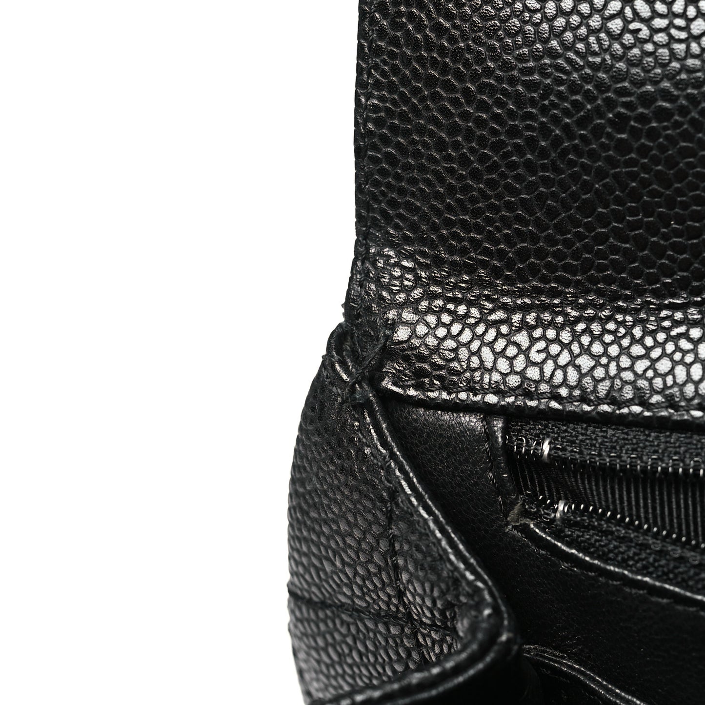 Caviar Quilted Jumbo Kelly Flap Black