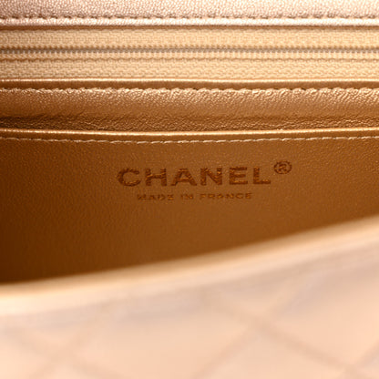 Chanel Metallic Lambskin Quilted Mini Square Flap Gold 6 of 10