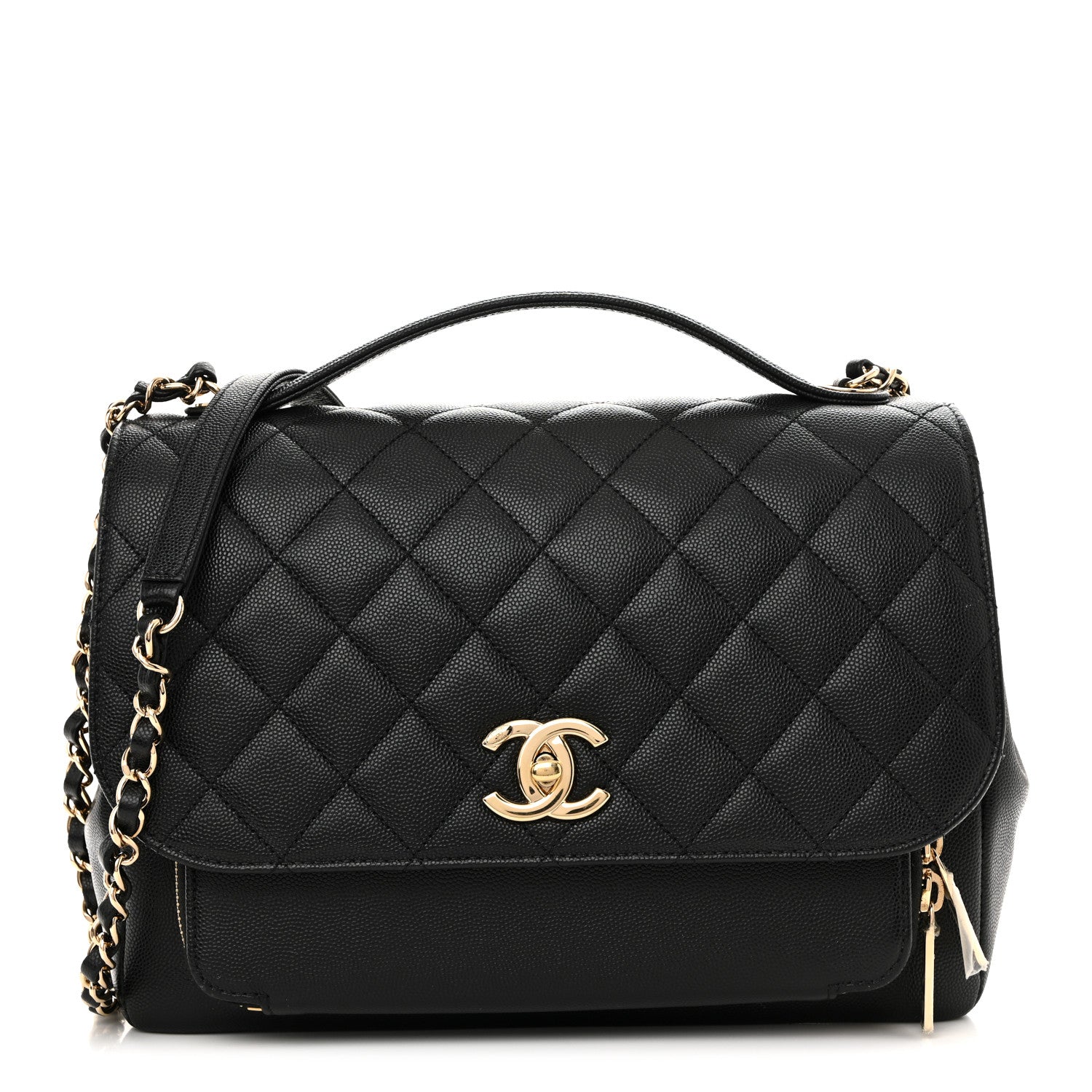 Chanel Caviar Quilted Large Business Affinity Flap Black 1 of 14