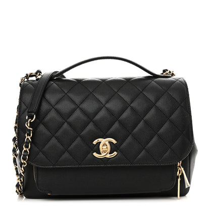 Chanel Caviar Quilted Large Business Affinity Flap Black 1 of 14