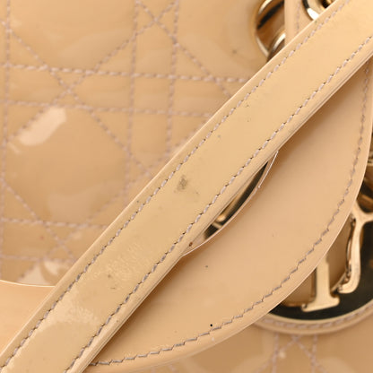 Christian Dior Patent Cannage Medium Lady Dior Beige 16 of 16