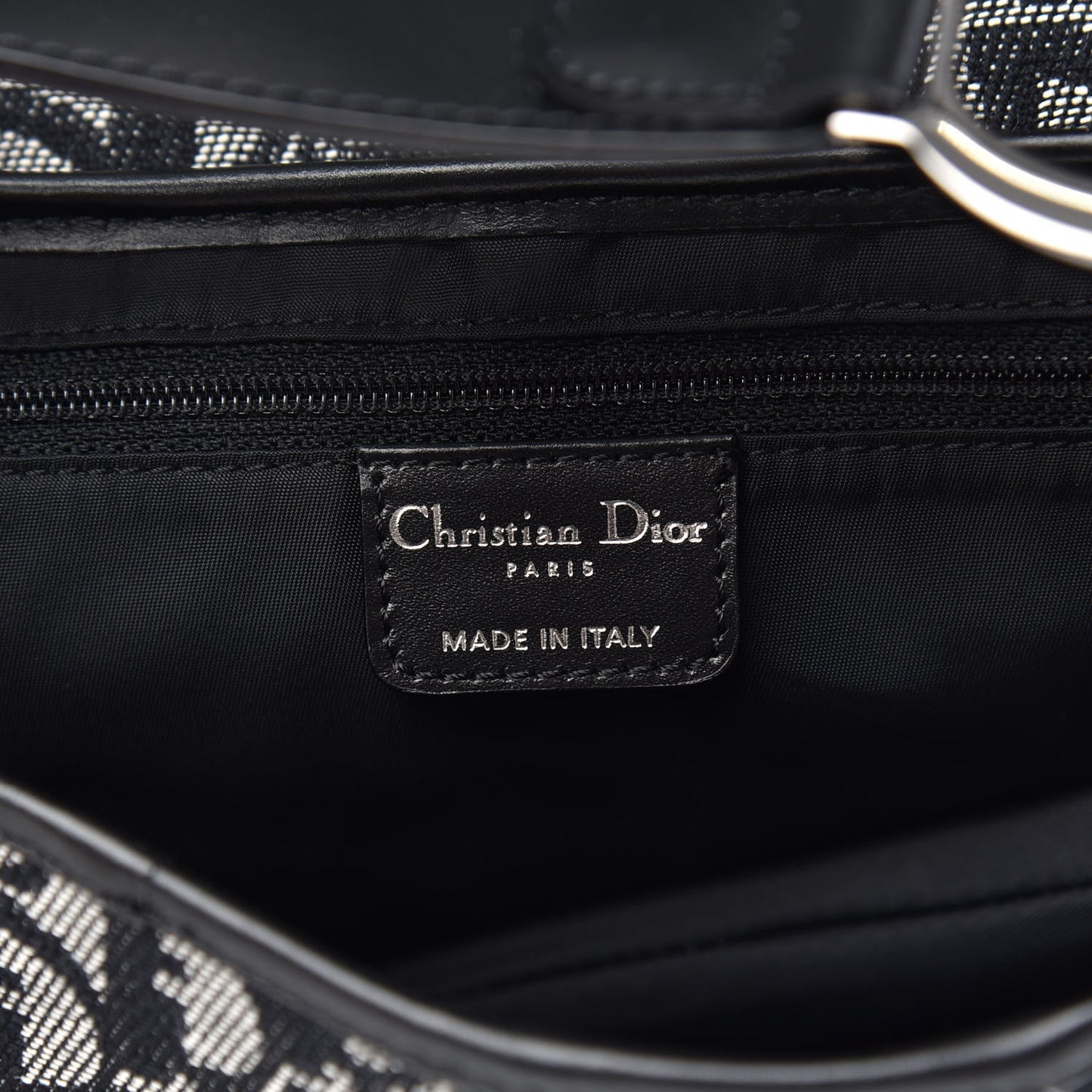 Monogram Saddle Bag Black