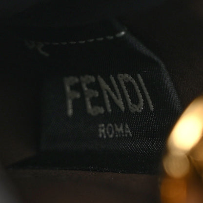 Fendi Vitello Soft F is Fendi Bi-Color FF 1974 Embossed Phone Pouch Maya Black 5 of 8