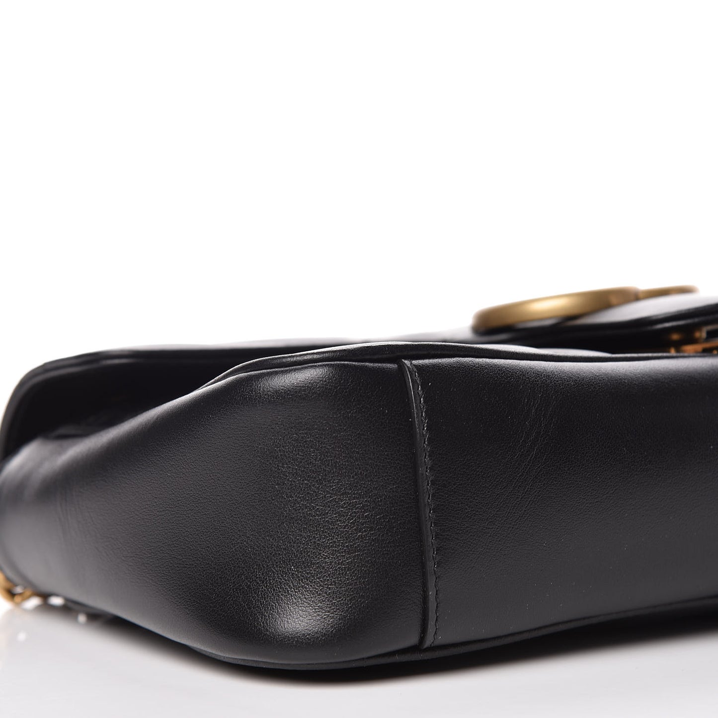 Calfskin Matelasse Small GG Marmont Shoulder Bag Black