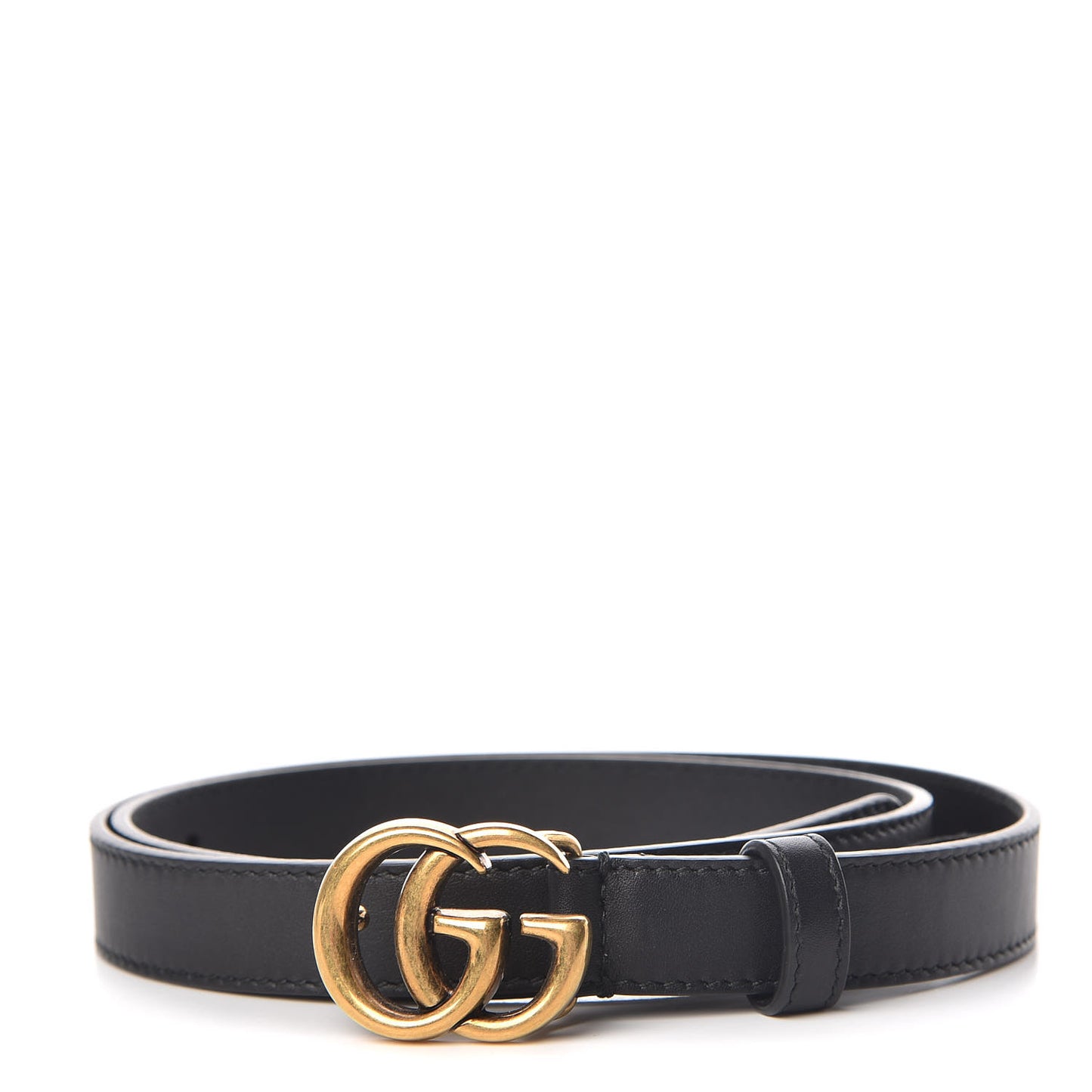 Calfskin Double G 20mm Belt 75 30 Black