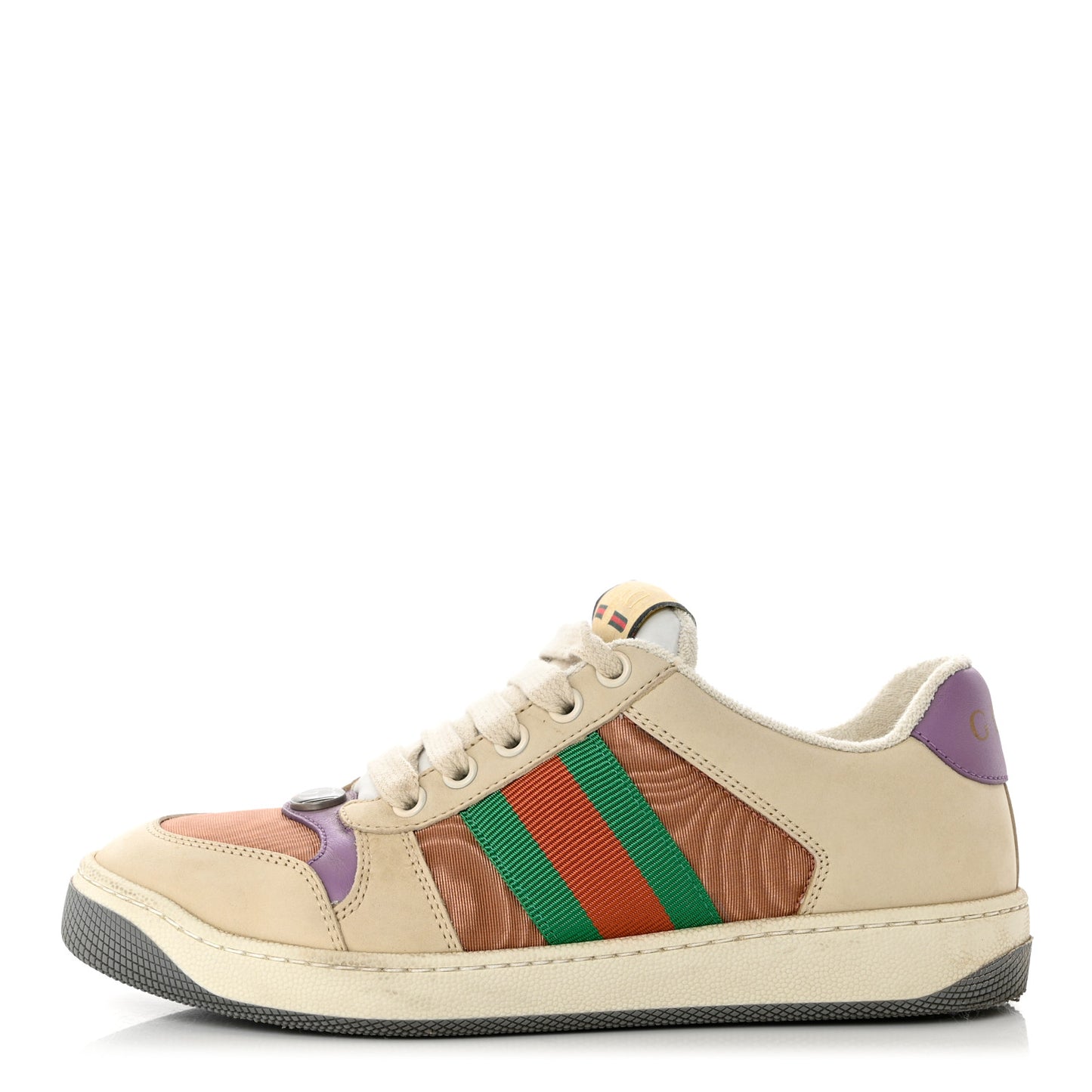 Moire Fabric Nubuck Web Womens Screener Sneakers 35 Cinnamon Dusty Milk New Lavender