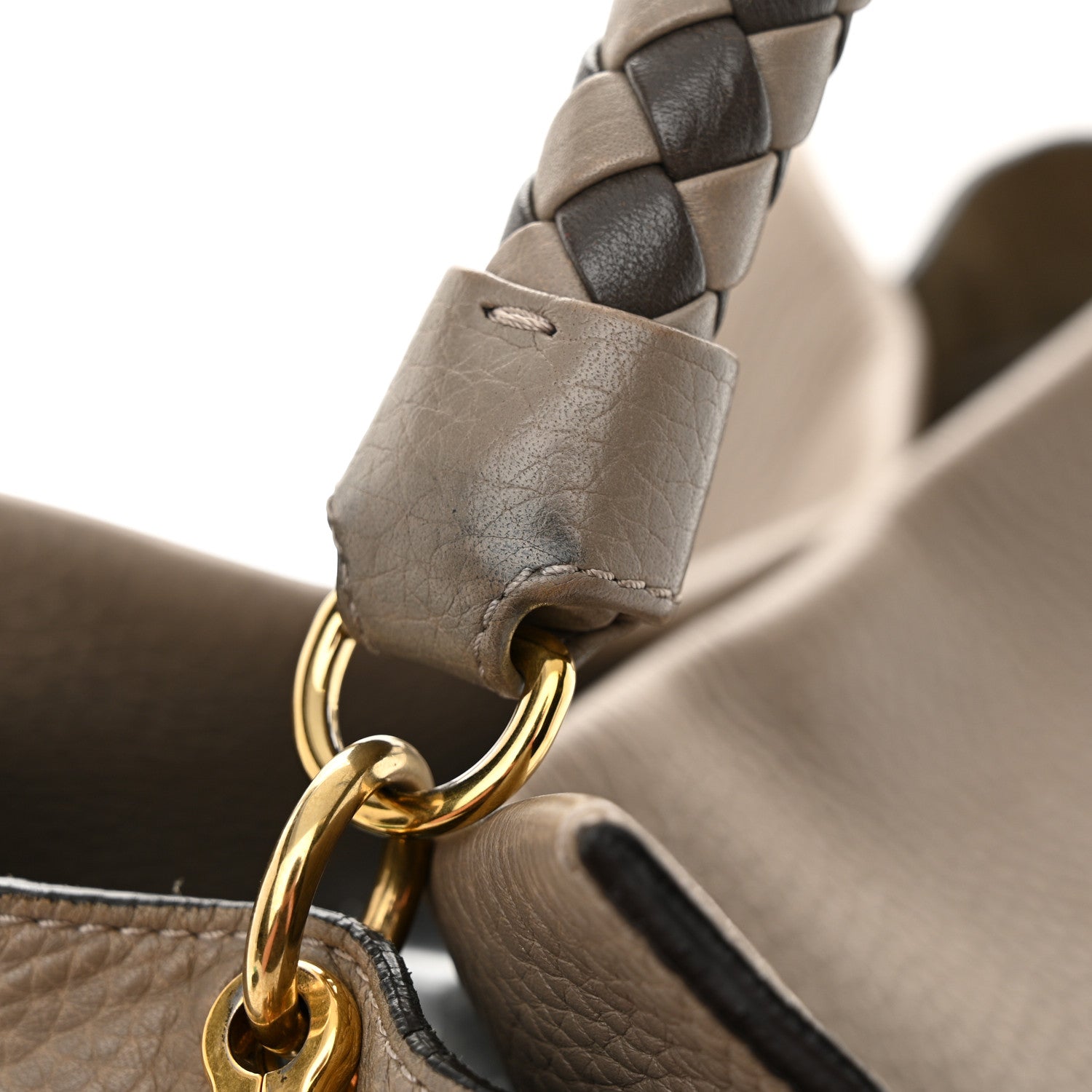 Mulberry Heavy Grain Small Iris Tote Grey Dark Clay 10 of 17