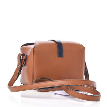 Celine Sleek Calfskin Box On Strap Bag Camel Black 3 of 8