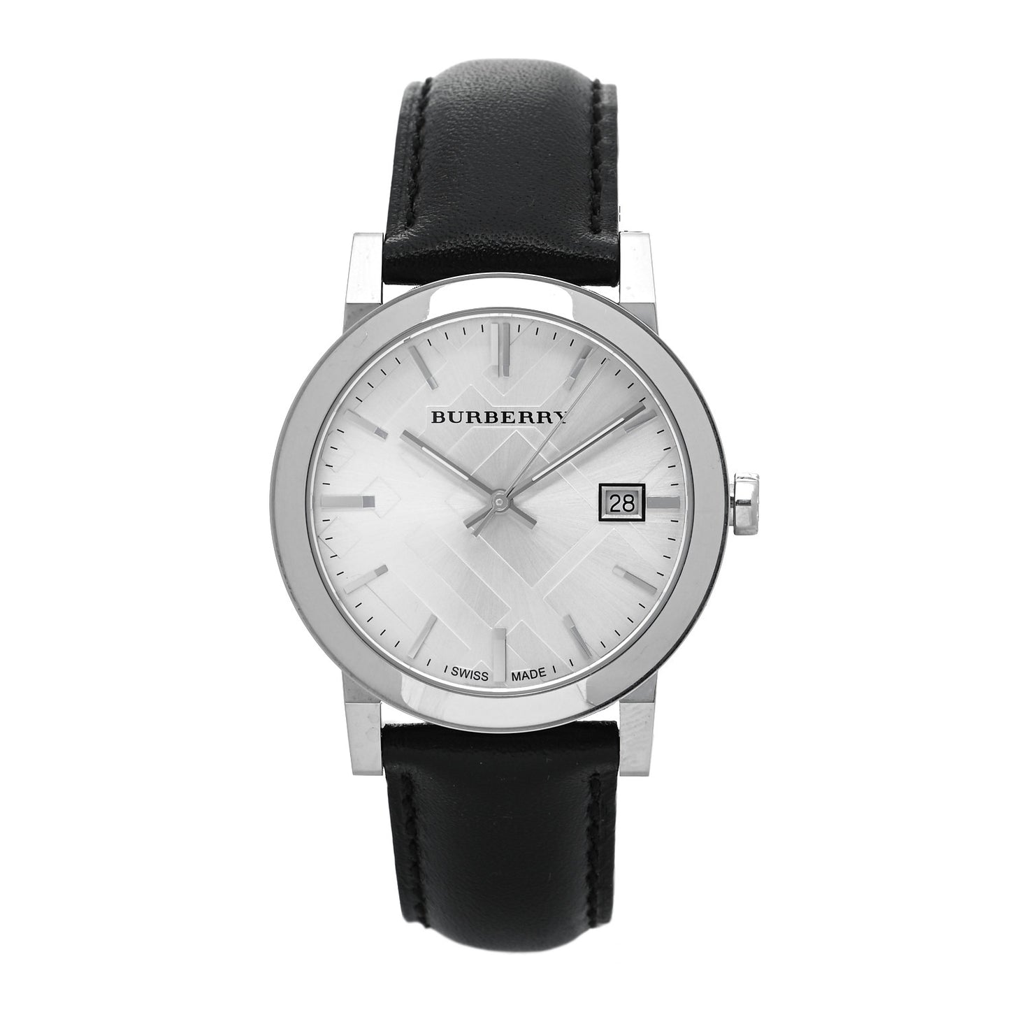 Stainless Steel Calfskin 38mm Heritage Quartz Watch BU9008