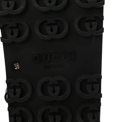 Gucci Soft Rubber Horsebit Touch Womens Strapped Sandals 38 Black 7 of 9