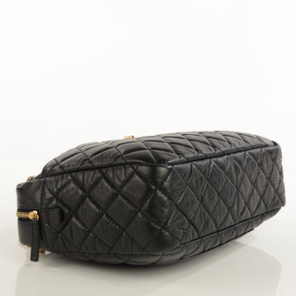 Chanel Aged Calfskin Quilted Large Reissue Camera Case Black 4 of 8