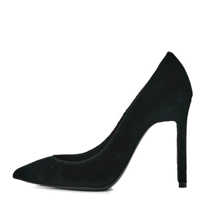 Saint Laurent Velvet Anja 105 Pumps 35 Black 1 of 11