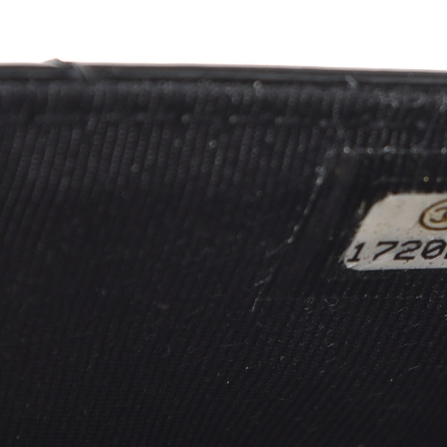 Patent Quilted Wallet On Chain WOC Black