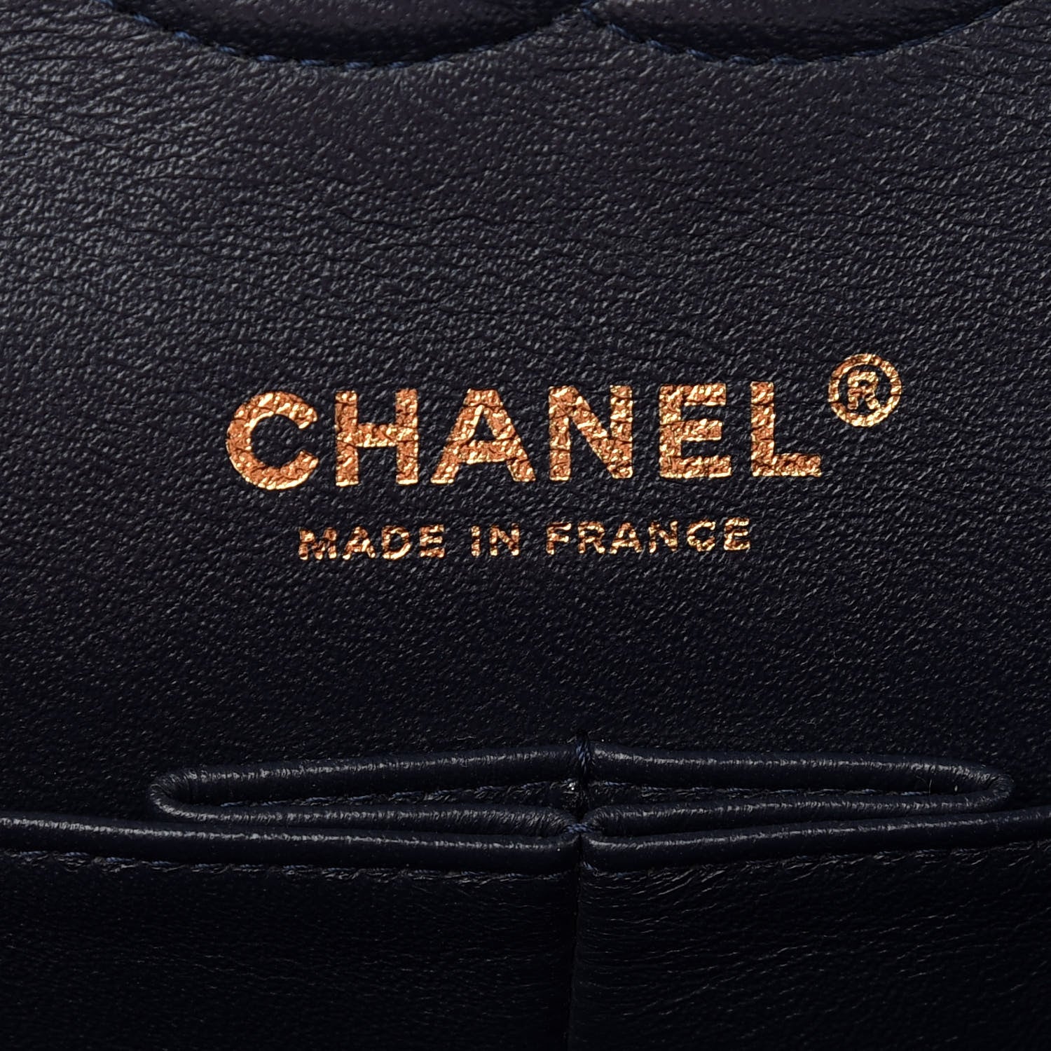 Chanel Lambskin Quilted Medium Double Flap Navy 6 of 10