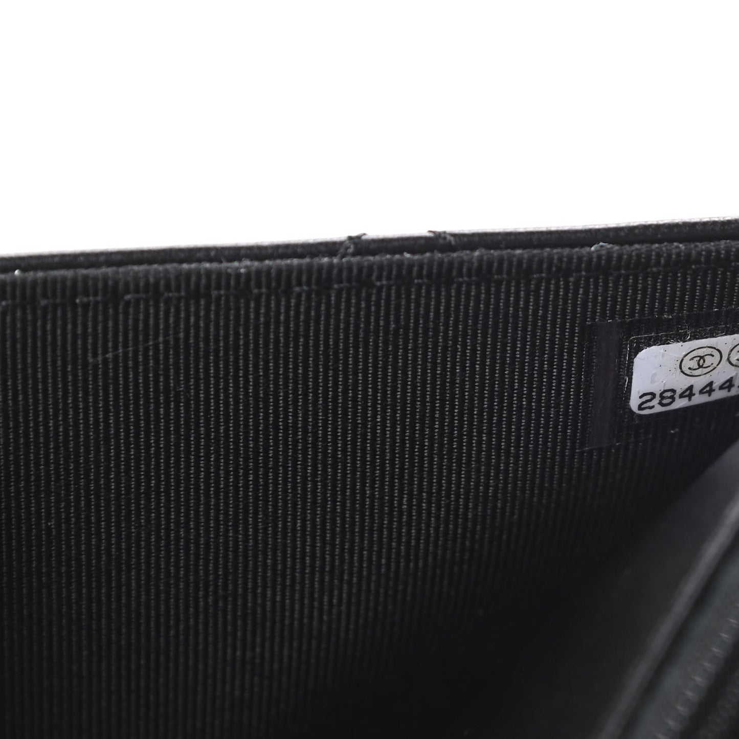 Lambskin Quilted Wallet On Chain WOC Black