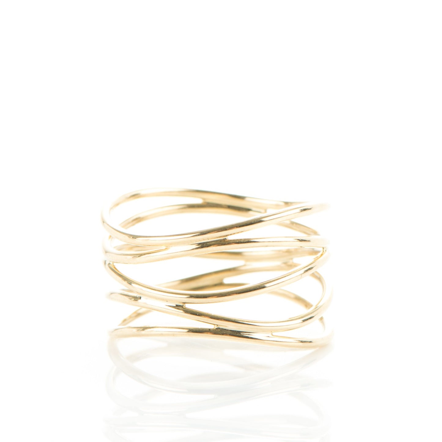 18K Yellow Gold Elsa Peretti Wave Ring 10.5