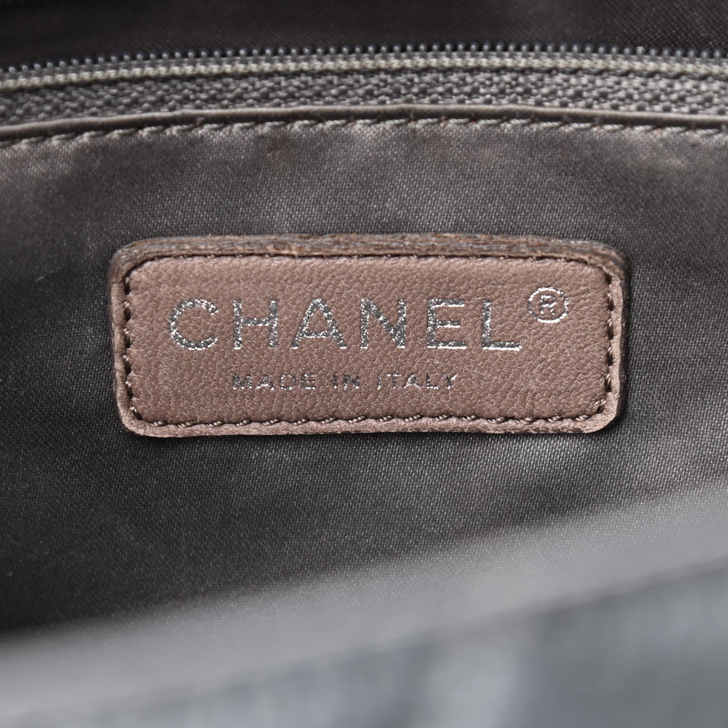 Chanel Caviar Quilted Grand Shopping Tote GST Dark Grey 7 of 8