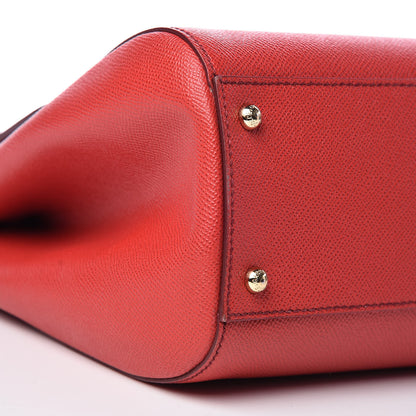 Dolce & Gabbana Dauphine Large Miss Sicily Satchel Rosso 7 of 8