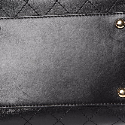 Chanel Calfskin Stitched Drawstring Bag Black 10 of 10