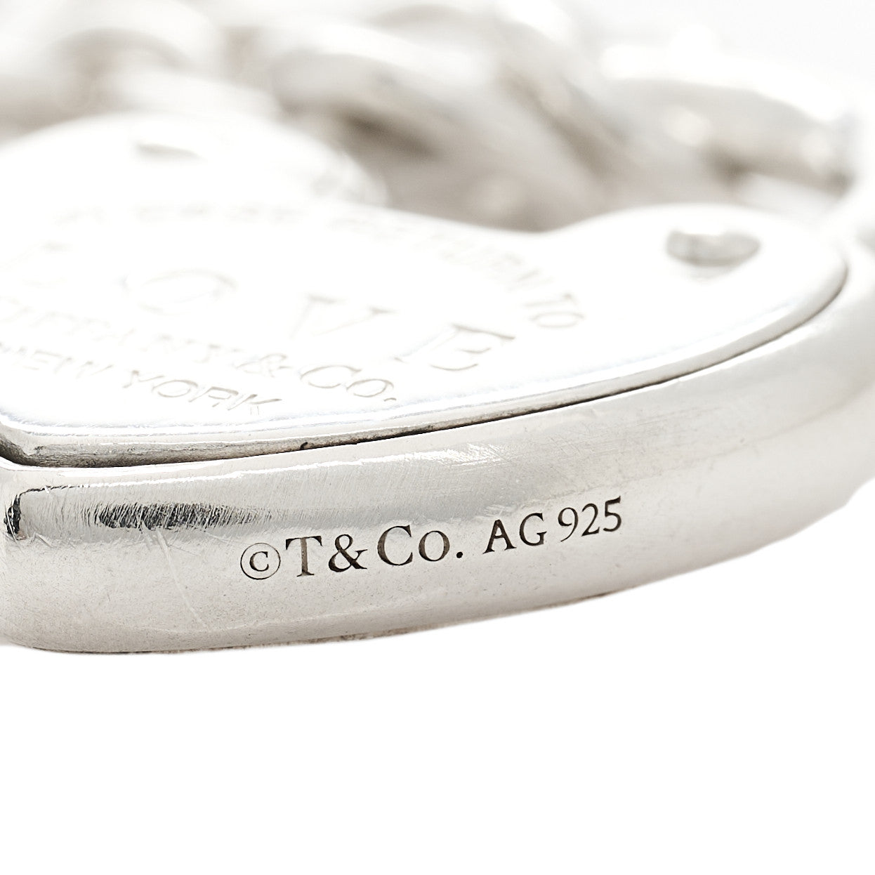 Sterling Silver Return To Tiffany Love Heart Lock Pendant Necklace