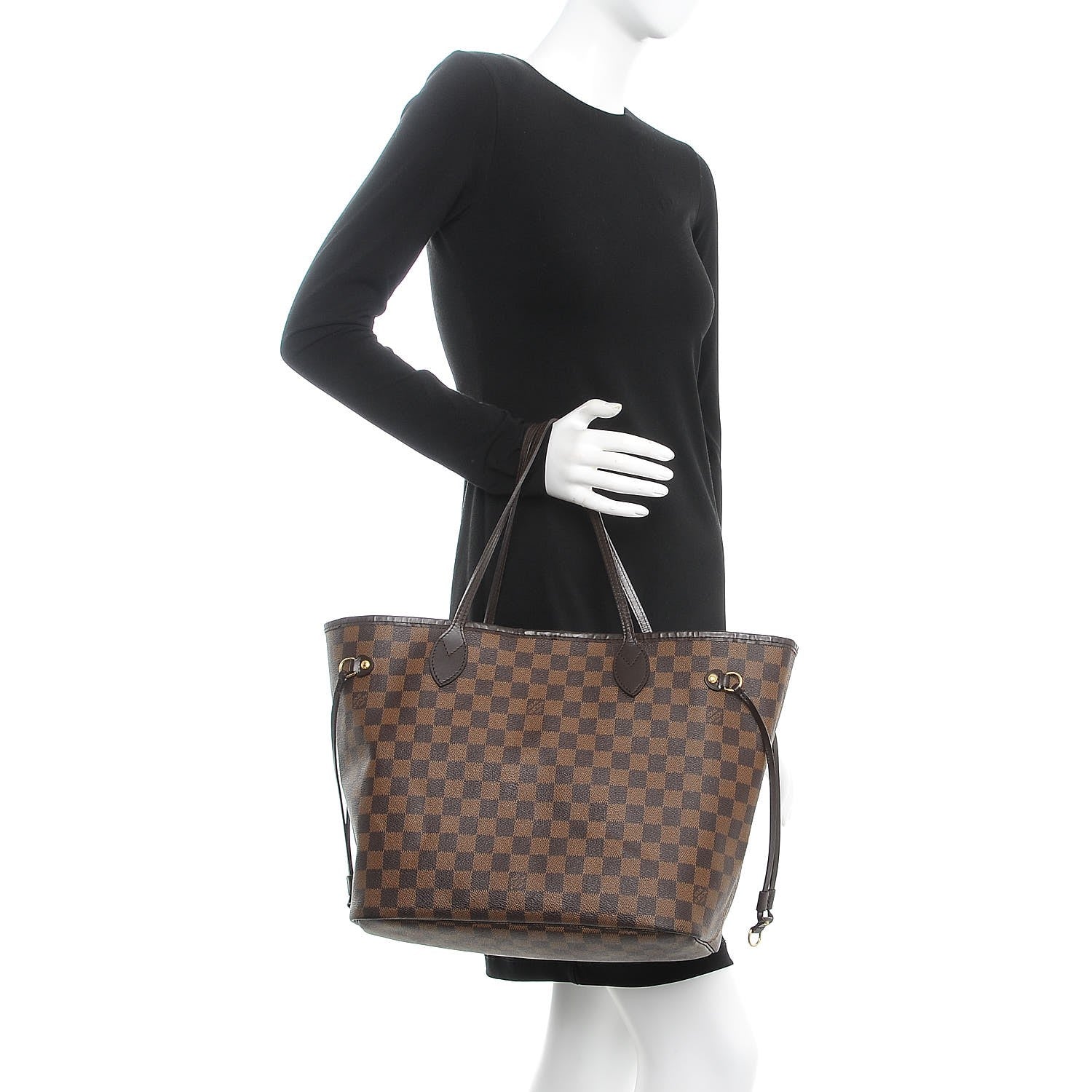 Louis Vuitton Damier Ebene Neverfull MM 2 of 8