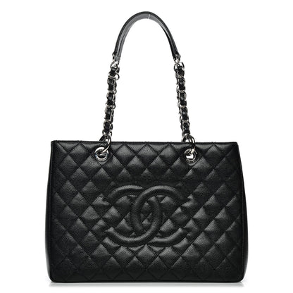 Chanel Caviar Quilted Grand Shopping Tote GST Black 1 of 8