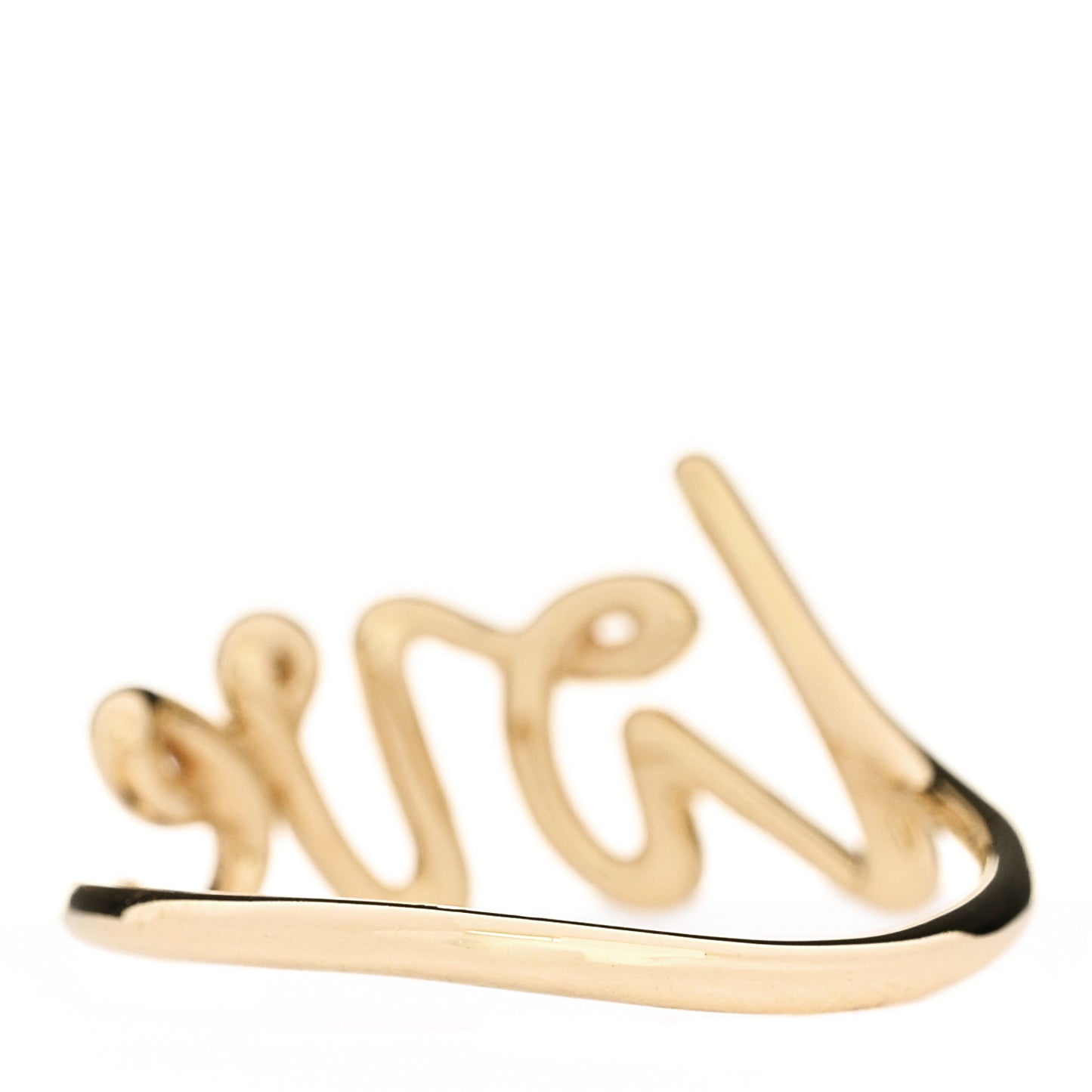 18K Yellow Gold Paloma's Graffiti Love Ring 54 7