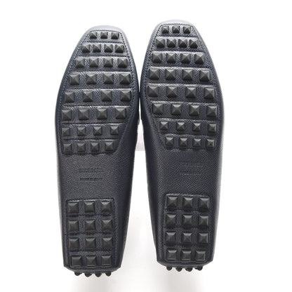 Hermes Epsom Womens Irving Loafer 37 Marine 6 of 10