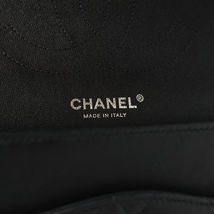 Chanel Crumpled Calfskin Quilted Jumbo Double Flap So Black 6 of 11