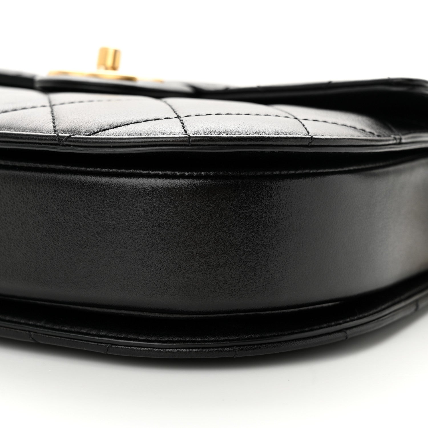 Chanel Calfskin Quilted Small Moon Messenger Black 10 of 11