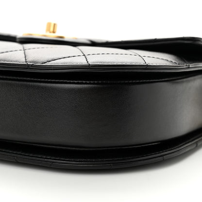 Chanel Calfskin Quilted Small Moon Messenger Black 10 of 11