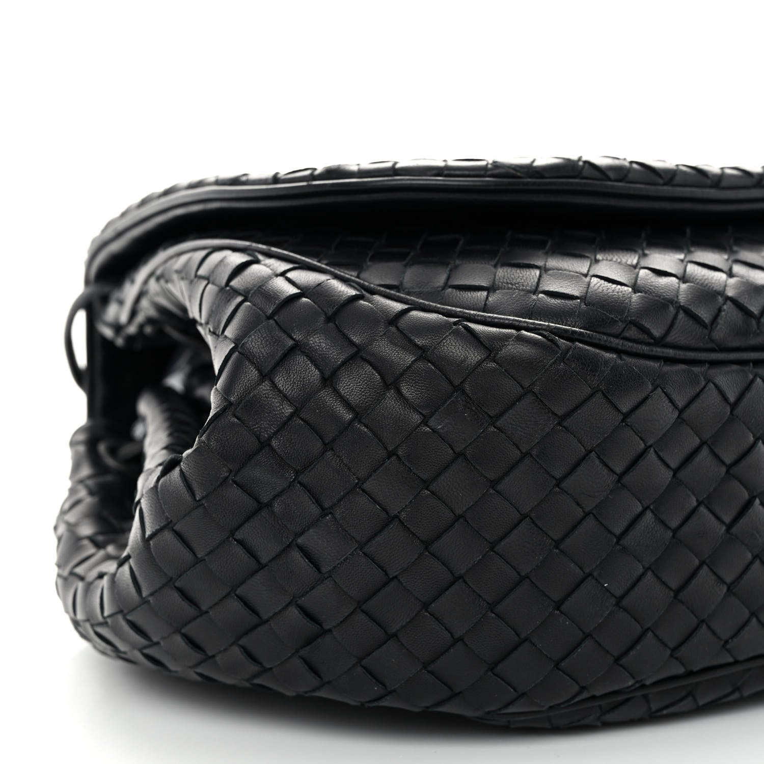 Bottega Veneta Nappa Intrecciato Messenger Bag Black 9 of 10