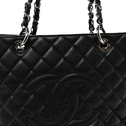 Chanel Caviar Quilted Grand Shopping Tote GST Black 8 of 11