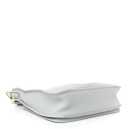 Hermes Taurillon Clemence Evelyne III GM Bleu Pale 4 of 11