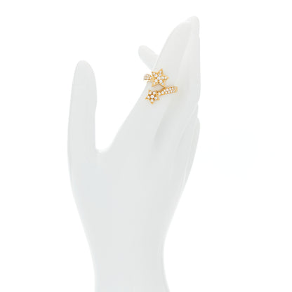 Chanel 18K Yellow Gold Diamond Comete Geode Bypass Ring 49 4.75 2 of 7