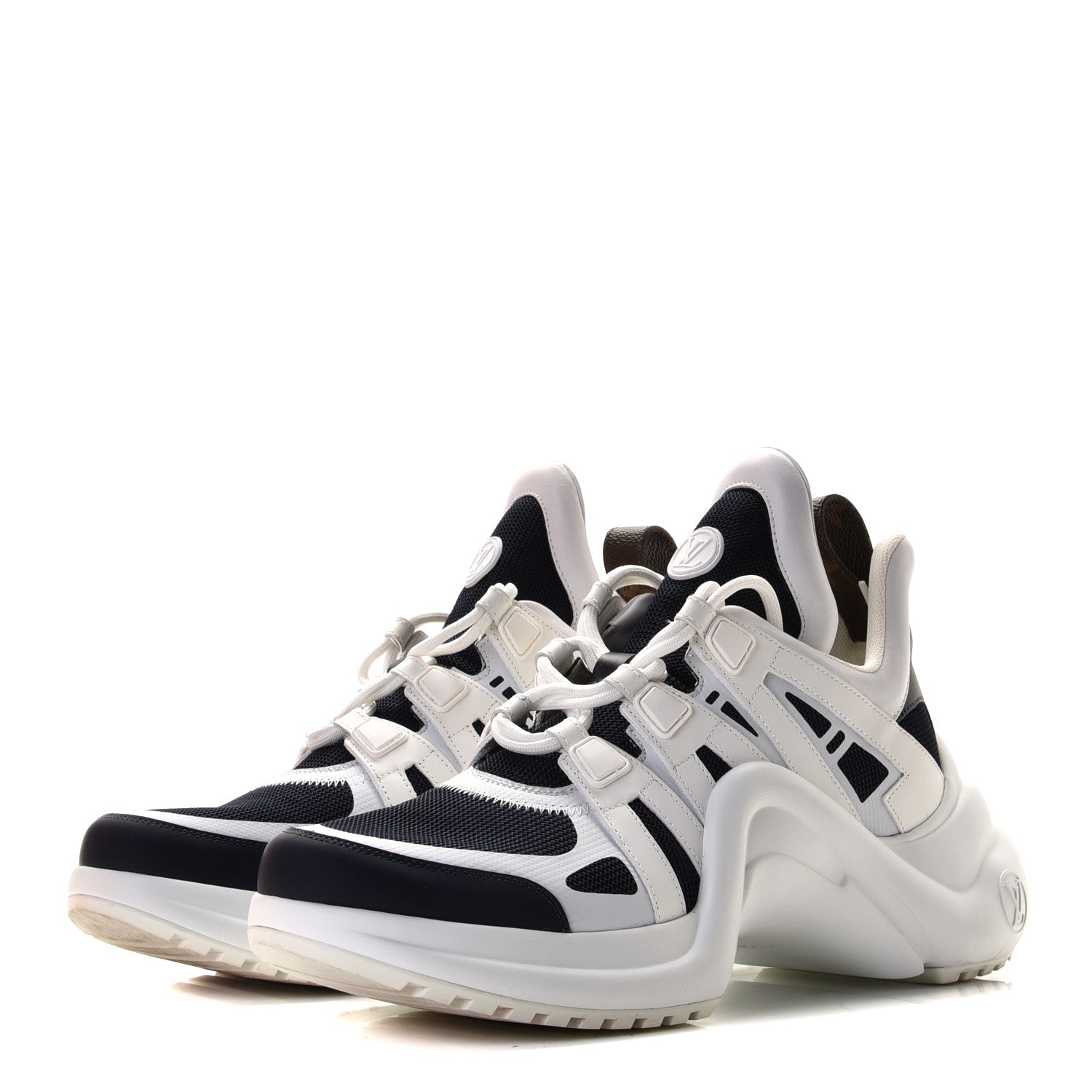 Louis Vuitton Calfskin Technical Nylon LV Archlight Sneakers 41 Marine 2 of 14