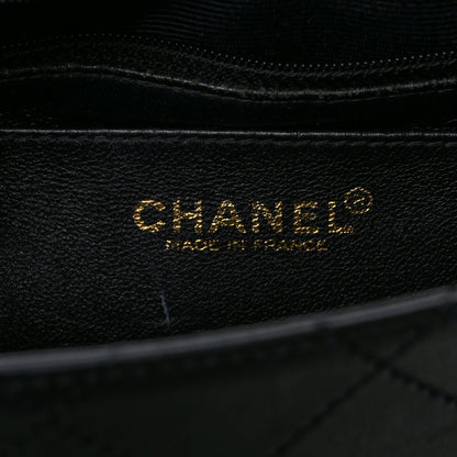Chanel Lambskin Quilted CC Flap Shoulder Bag So Black 6 of 12