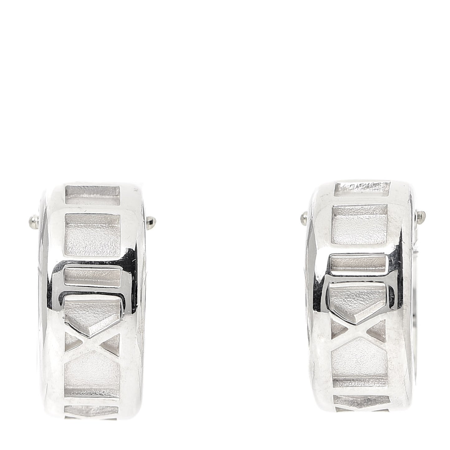 Sterling Silver Small Atlas Hoop Earrings