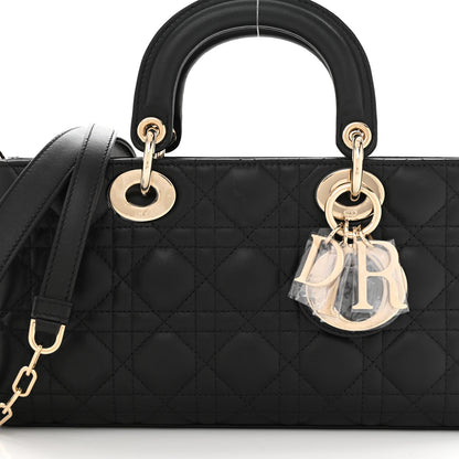 Christian Dior Lambskin Cannage Medium Lady D-Joy Black 7 of 11