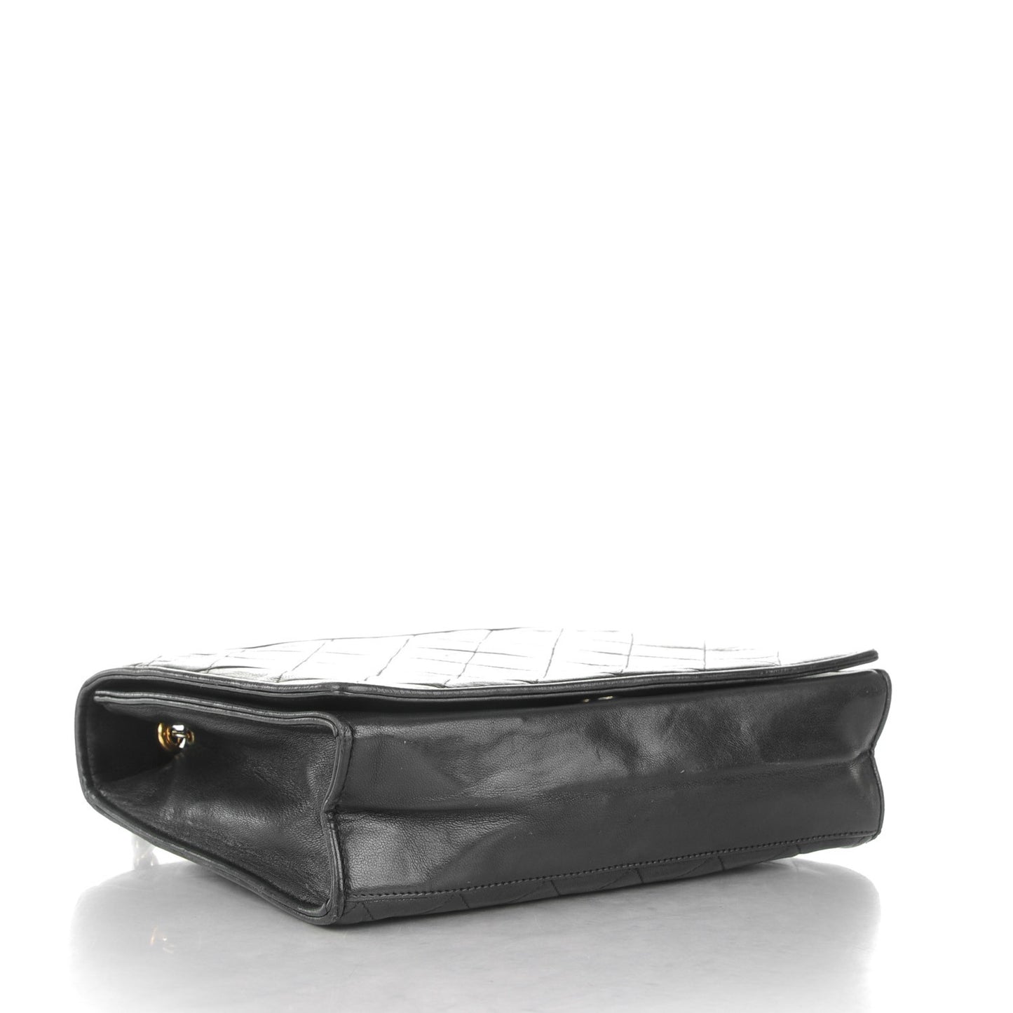 Lambskin Quilted CC Small Single Flap Black