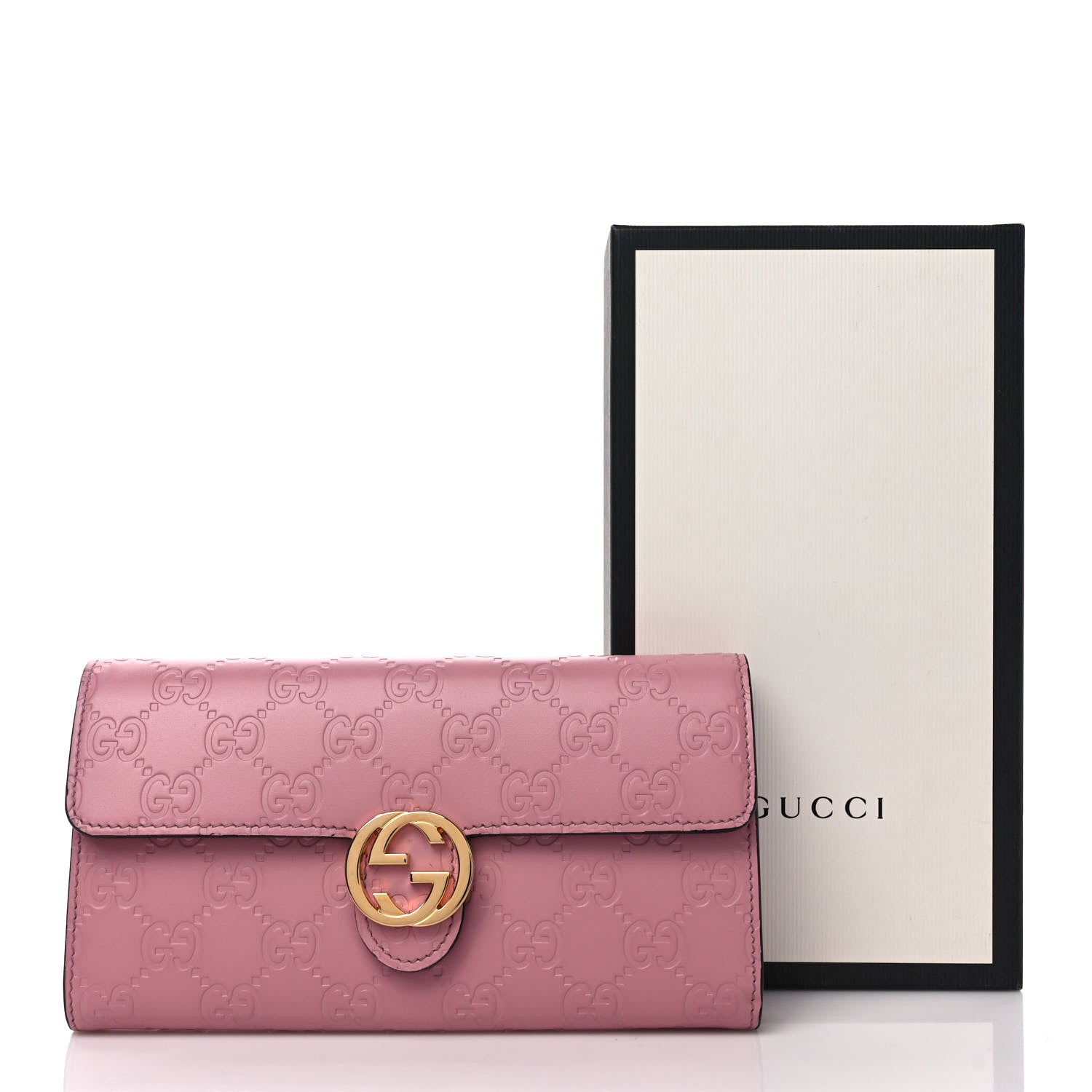 Gucci Guccissima Signature Icon Continental Wallet Carmine Rose 7 of 7