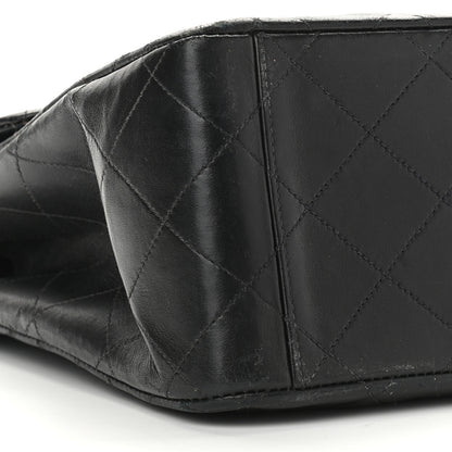 Chanel Lambskin Quilted XL Jumbo Single Flap Black 8 of 9