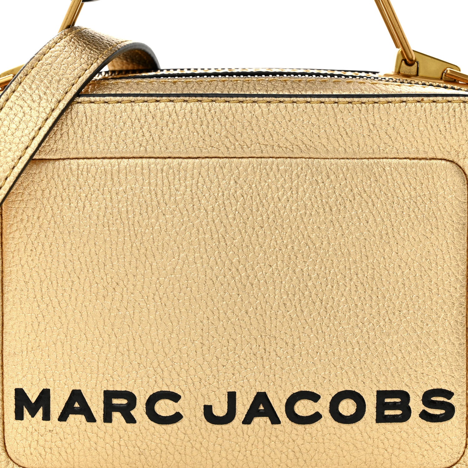 Marc Jacobs Metallic Calfskin The Box 20 Crossbody Gold 9 of 11