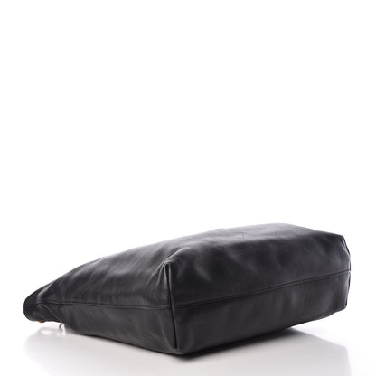 Prada Soft Calf Shopping Tote Black 4 of 15