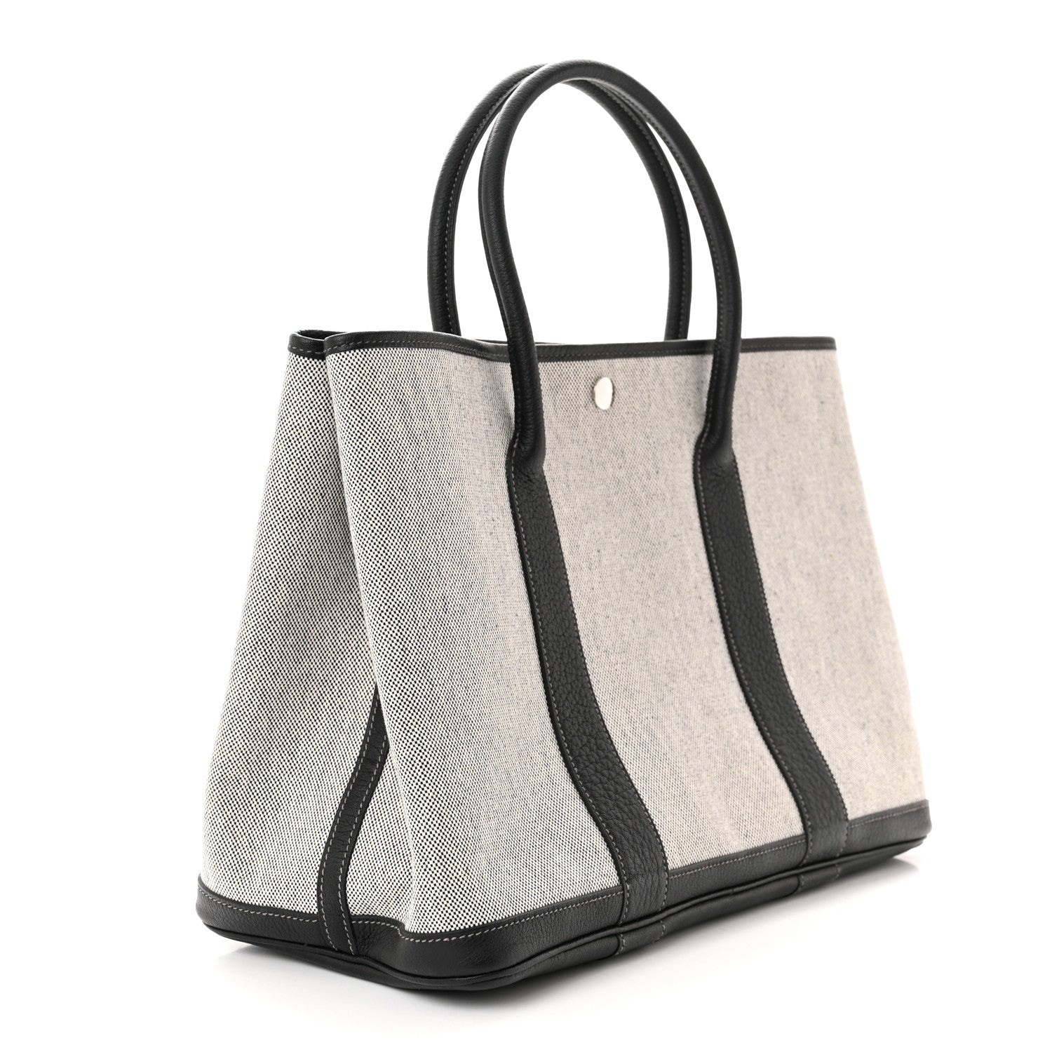 Hermes Toile Buffle Skipper Garden Party 36 MM Tote Black 3 of 10